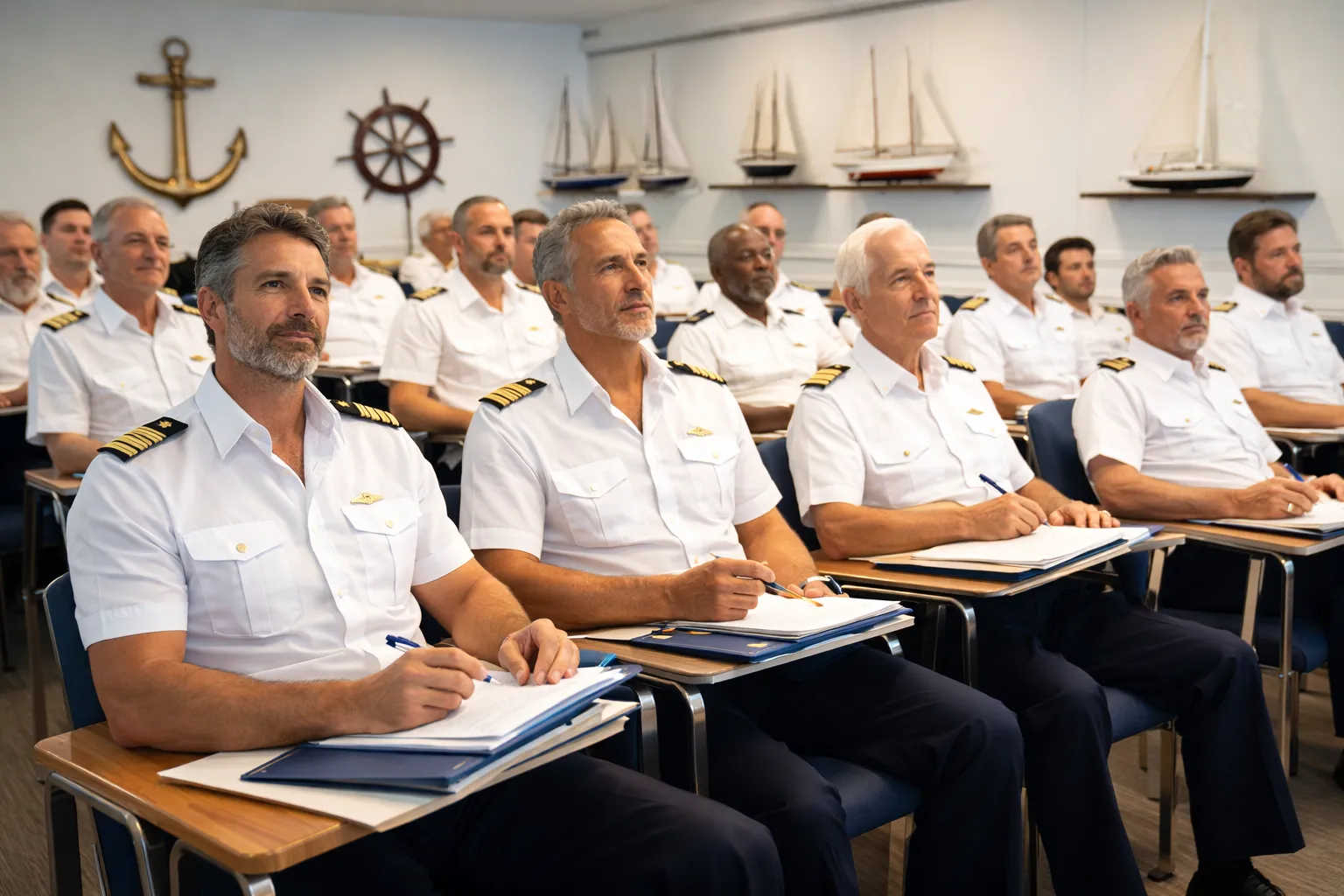 Sailing boat deck training